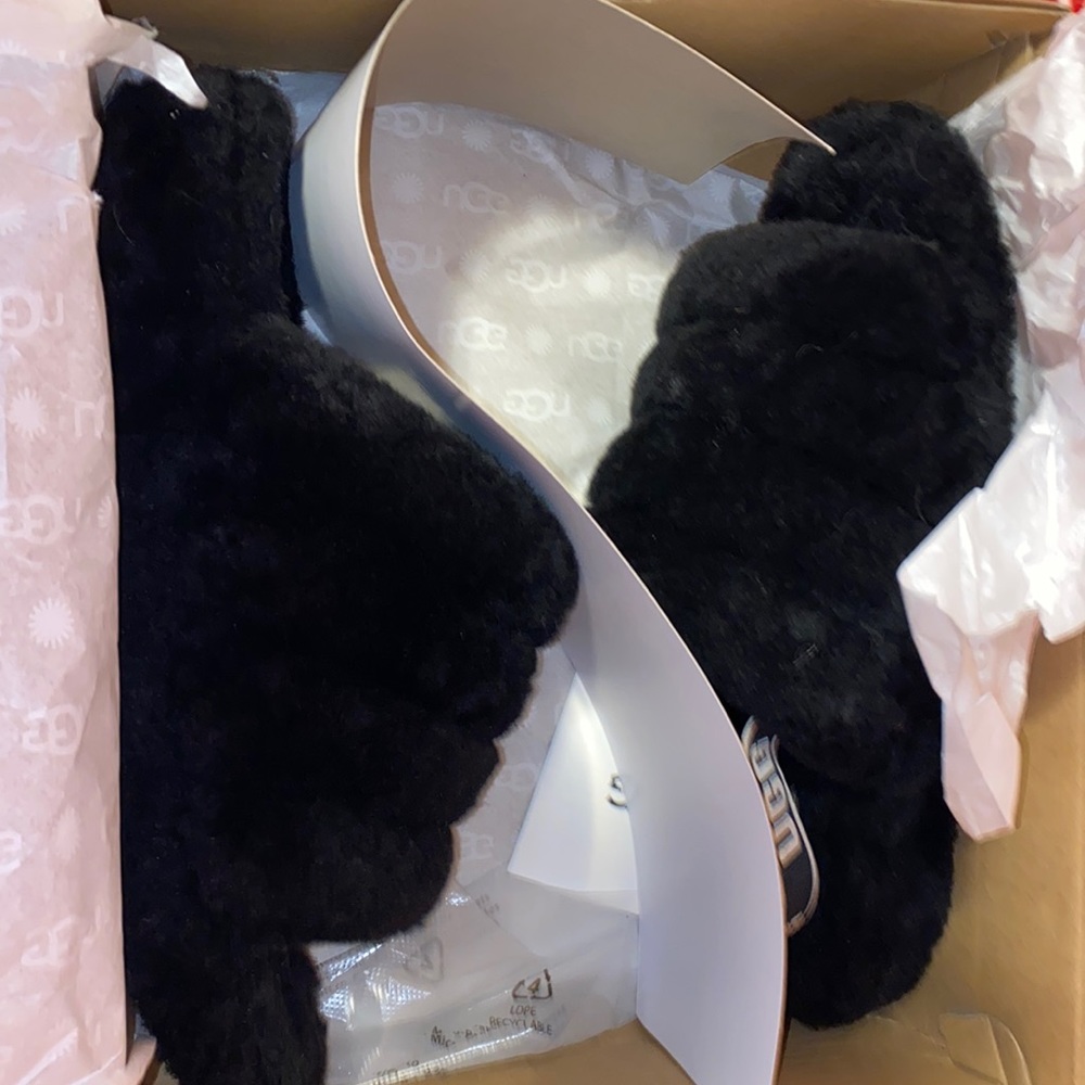 Women’s Black UGG slides